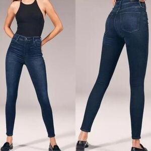 Abercrombie & Fitch Simone High Rise Super Skinny Jeans Dark Wash Size 27/4R